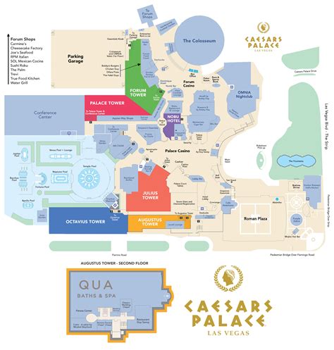 caesars palace Lv map